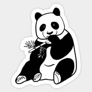 Stick figure panda Sticker